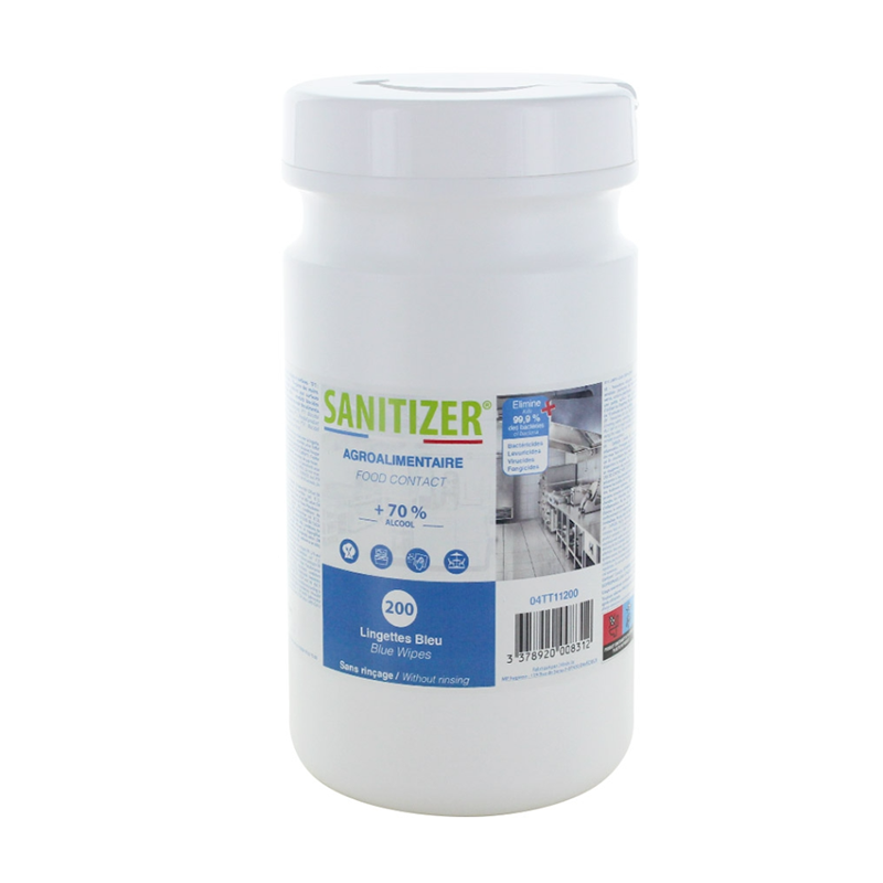 SANITIZER® Lingettes désinfectantes agroalimentaire x200