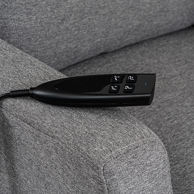 Fauteuil releveur EcoConfort 4 fonctions Gris electriques telecommande