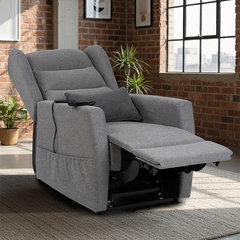 Fauteuil releveur Eco Confort 2 moteurs Gris allongé