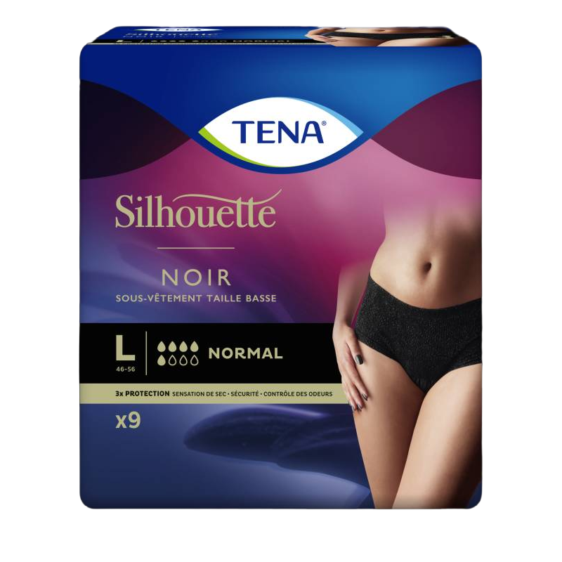Tena Silhouette Normal Noir Taille L