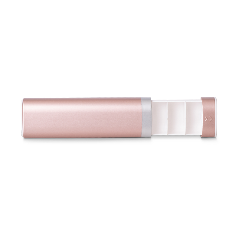 Pilulier de voyage rose