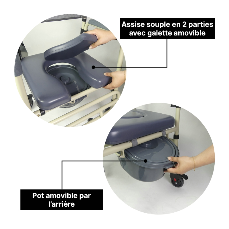 Chaise toilette pour personne âgée