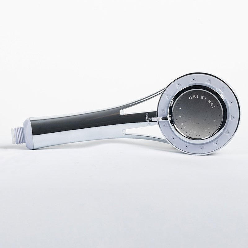 Pommeau de douche Eco2-Douche en version chromée