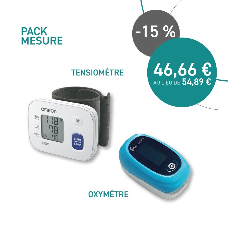 Pack Tensiomètre RS1 + Oxymètre Oxyone