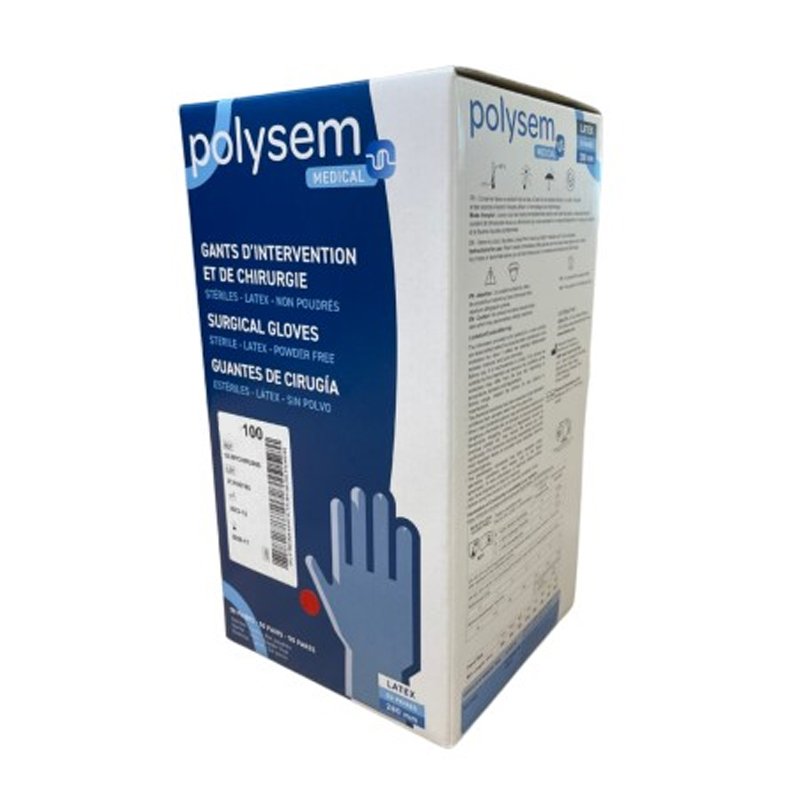 gants latex non poudres steriles