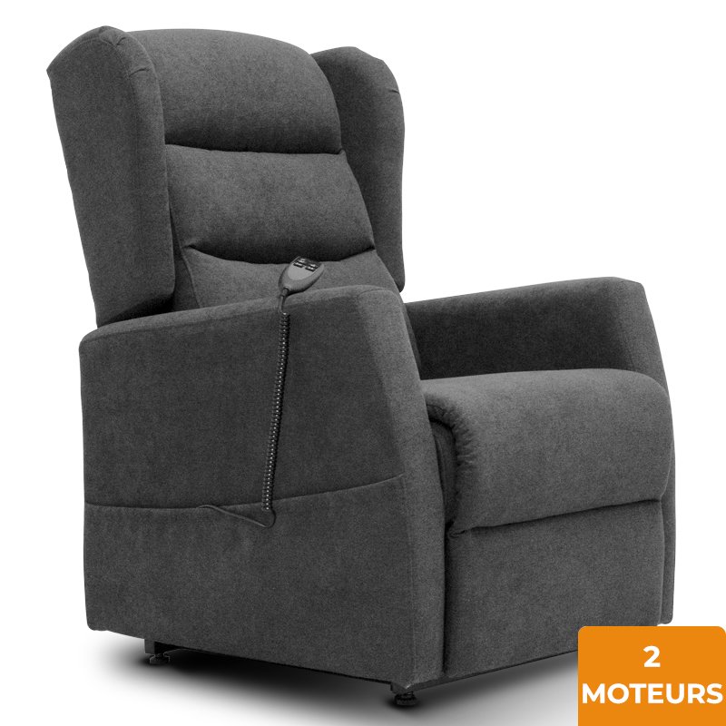 Fauteuil releveur Eco Confort 2 moteurs Gris