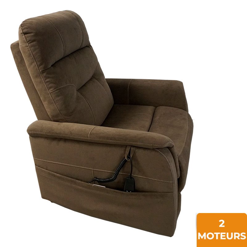 Fauteuil releveur Eco Confort 2 moteurs Châtaignier