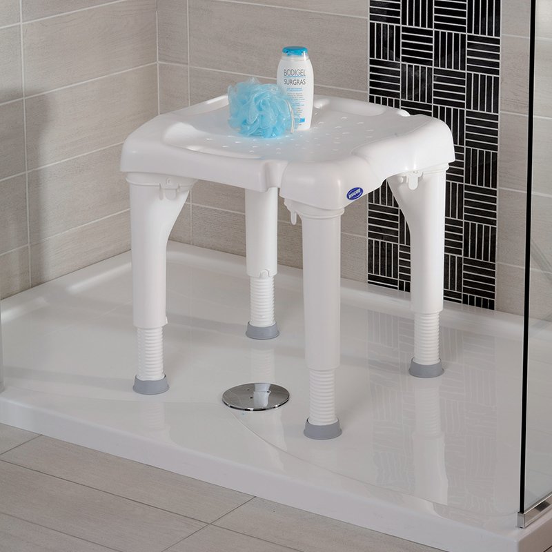 Tabouret de douche i-fit blanc
