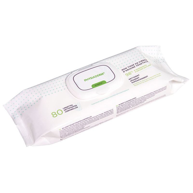 Lingettes nettoyantes corporelles Physiaderm