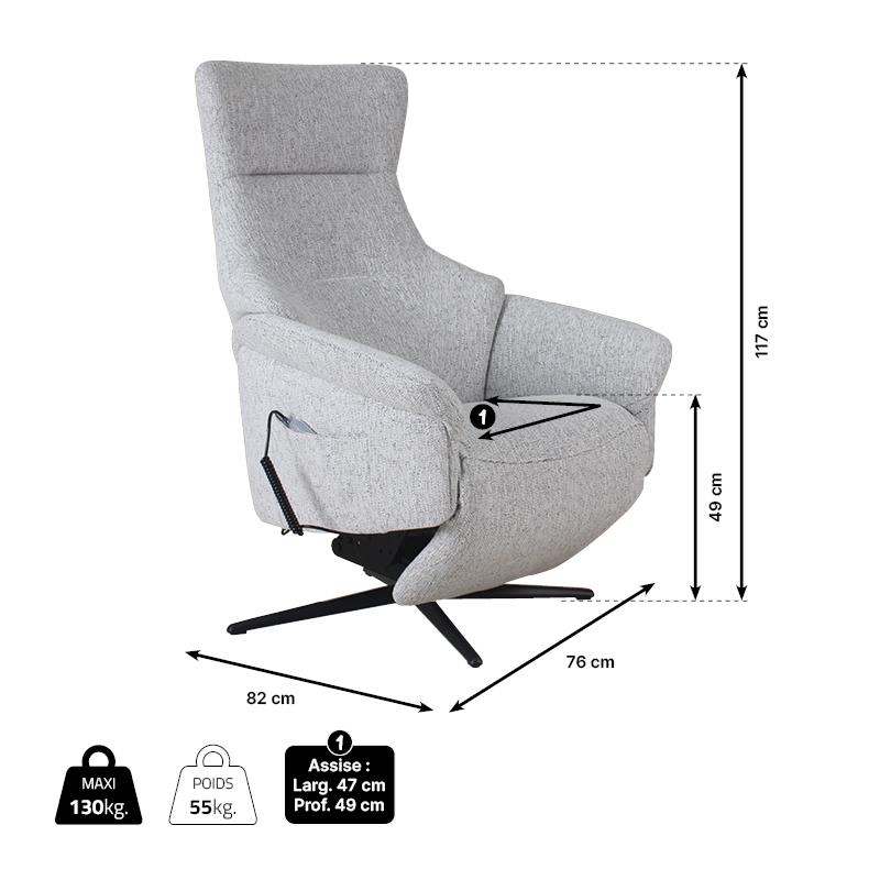 118331 - Fauteuil releveur Nest 8