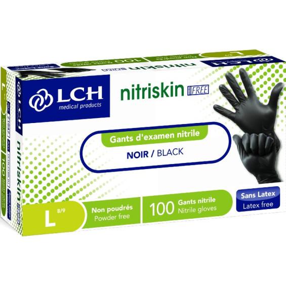 GANTS D'EXAMEN AMBIDEXTRES EN NITRILE, NON STERILES, NON POURES A USAGE UNIQUE