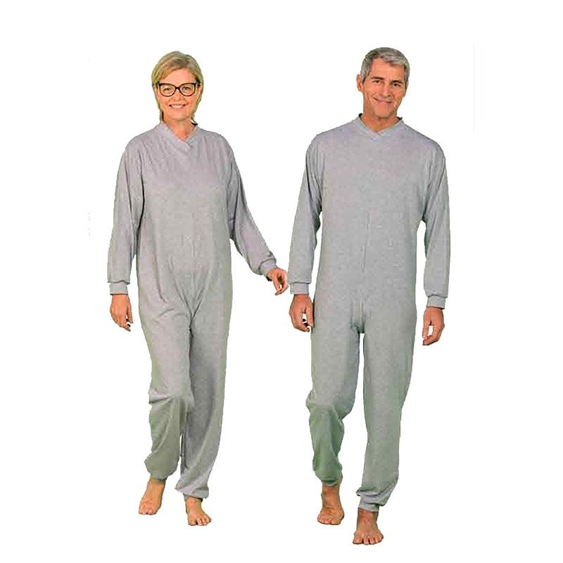 Grenouillère Ancolie gris chinée