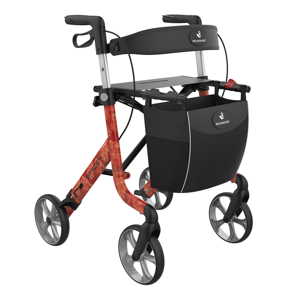 déambulateur 4 roues léger et pliable