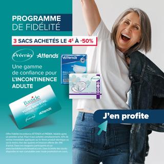 Offre fidélité Incontinence Premia et Attends