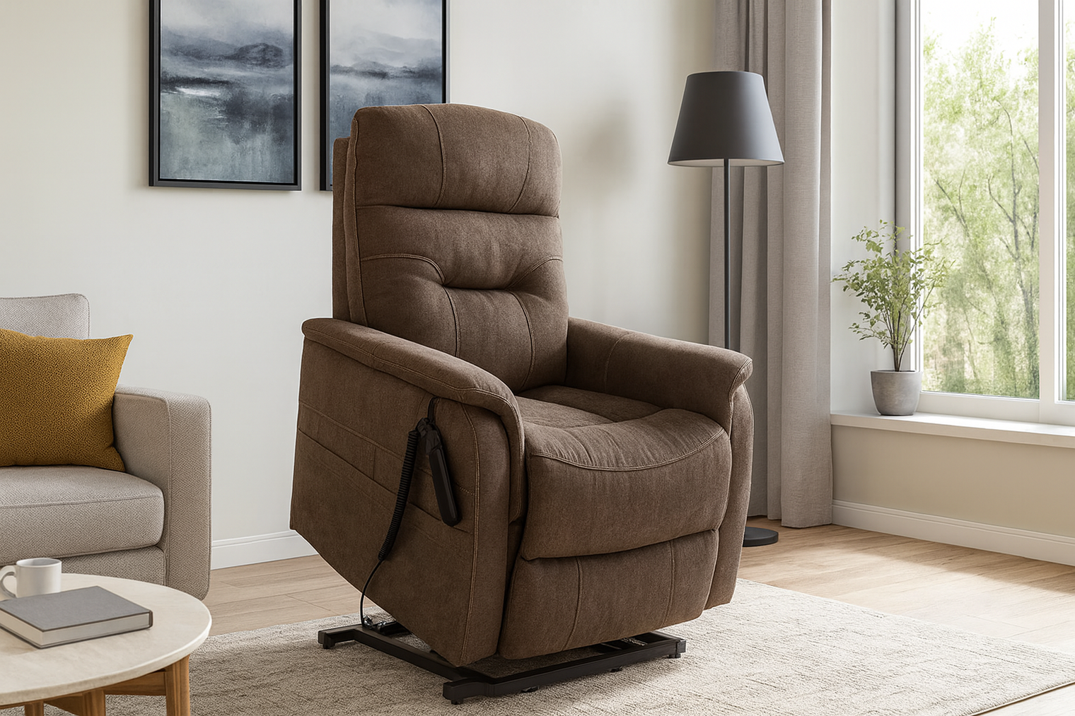 Fauteuil Releveur Confort plus chataigner