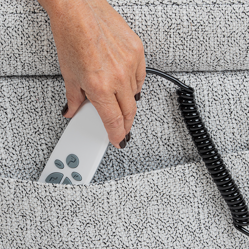 Fauteuil Releveur Nest Pivotant 5 fonctions poche rangement telecommande