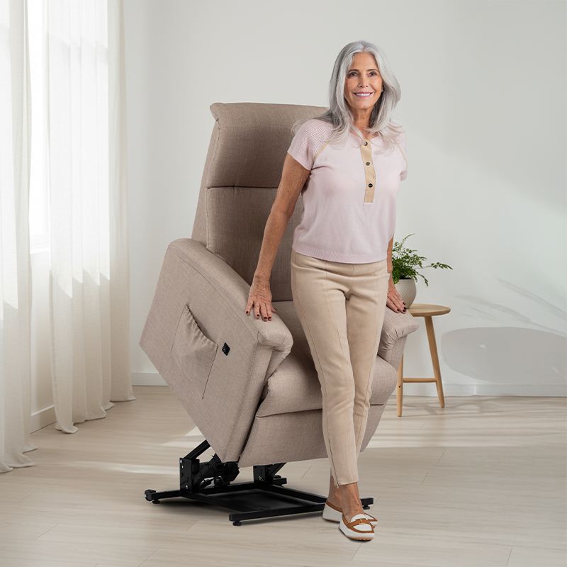 Fauteuil électrique releveur chauffant