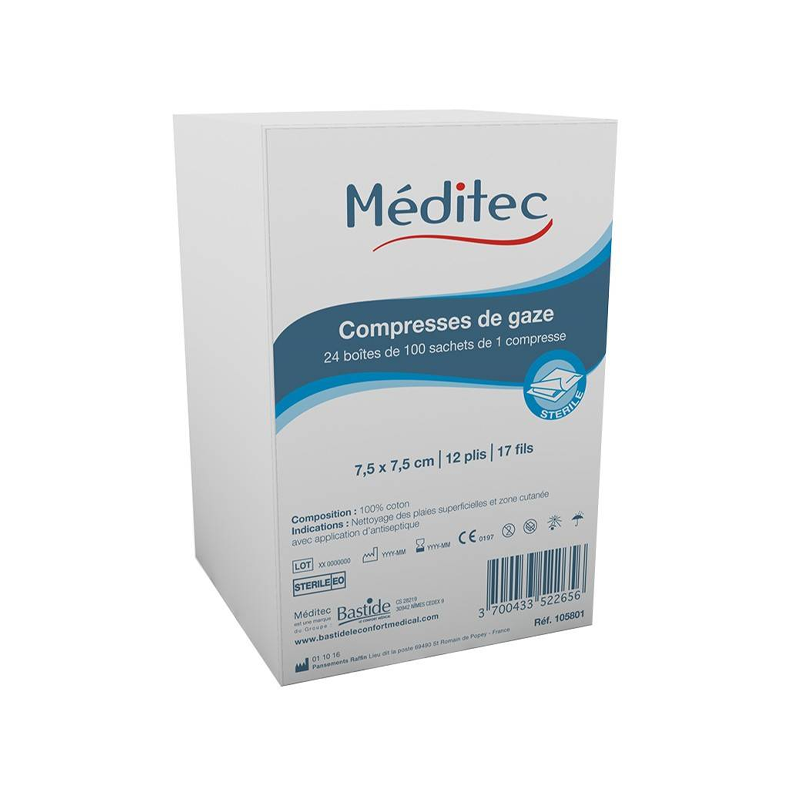 compresses de gazes stériles tissées
