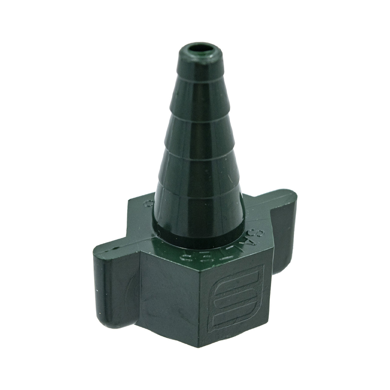 Connecteur de tubulure d'oxygène vert 0.5 à 15Lmn