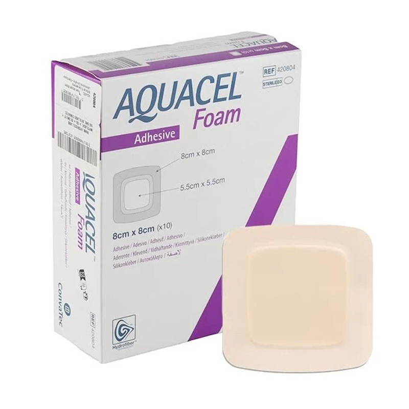 Pansement Aquacel Foam adhésive 8x8cm boite de 10