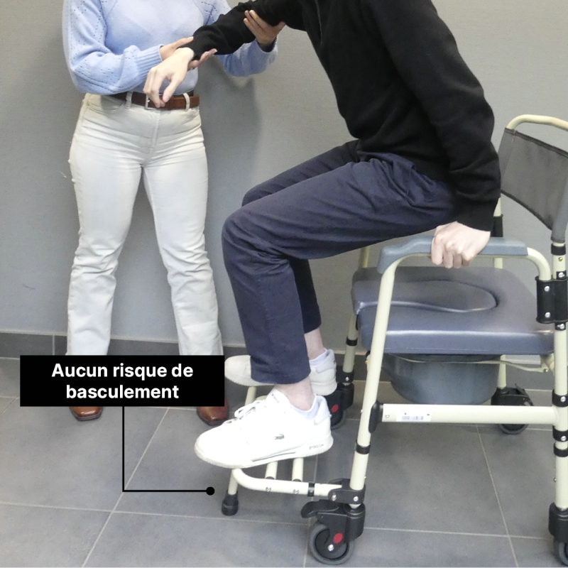 Chaise toilette pour personne âgée