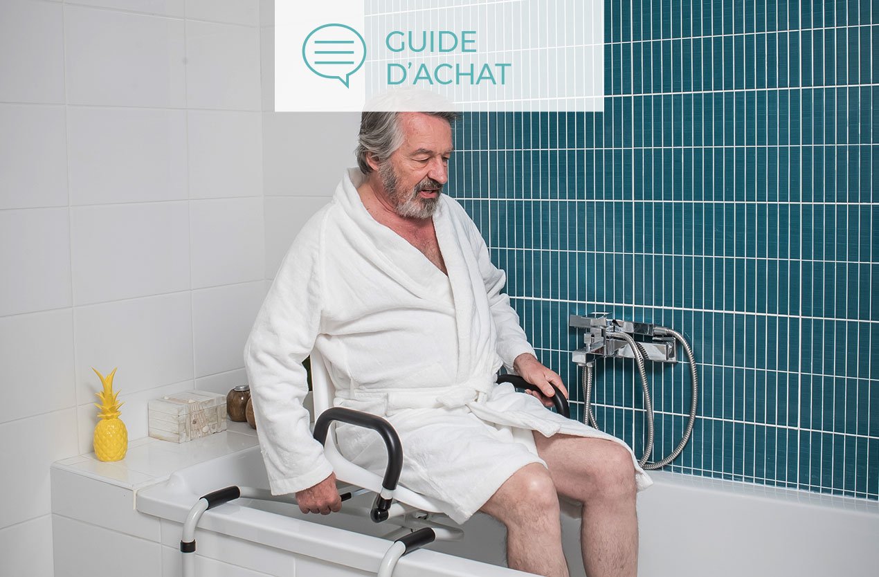 Barre d'appui sur pied pour douche & WC - Medical Domicile