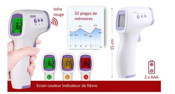 Thermomètre multiscan auriculaire et frontal LBS : le thermomètre