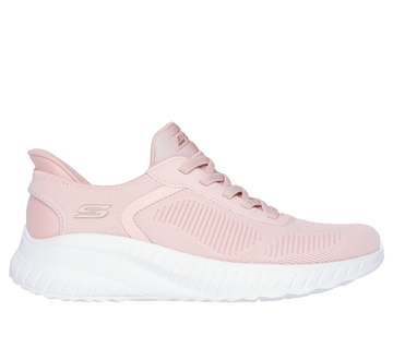 chaussure de confort skechers bobs sport squad rose