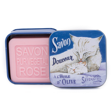 boite à savon et savon vetegal savon végétal à la rose
