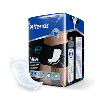 Attends Men 2 Coquille Absorbante Incontinence homme coquille