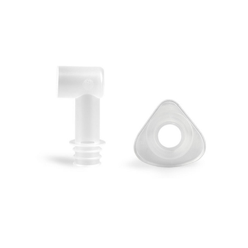 Masque en silicone à adapter sur les nébuliseurs Masque baby avec coude T0 (prematurés)