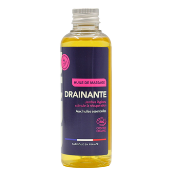 Huile de massage drainante Huile de massage bio drainante