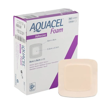 Pansement Aquacel Foam adhésive 8x8cm boite de 10