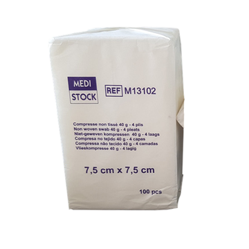 Compresse non tissé 40g 4 plis