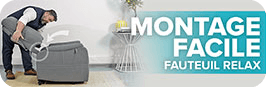 Montage d'un fauteuil relax avec fonction releveur