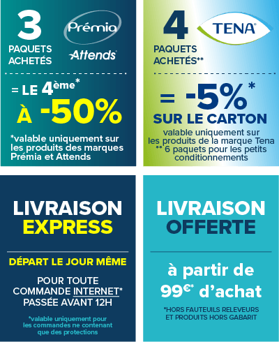 Offre fidélité Incontinence Premia et Attends Offre fidélité Incontinence Premia et Attends