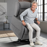 Fauteuil releveur EcoConfort 4 fonctions electriques Gris