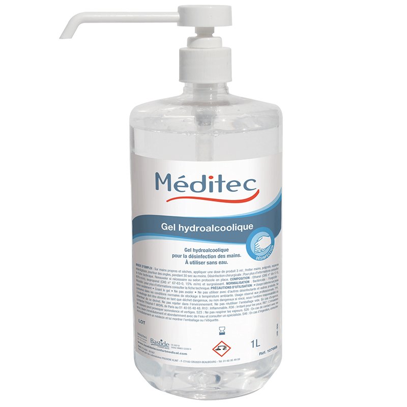 Gel hydroalcoolique MEDITEC 1 L