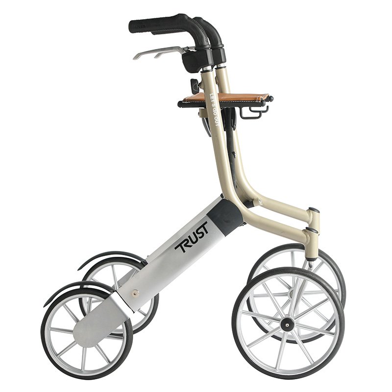 Rollator 4 roues Let\'s go out beige