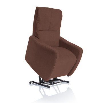 Fauteuil releveur massant et chauffant Eléonore chocolat relevé